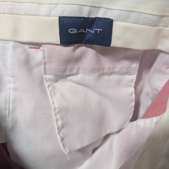 Gant | Stretch Linen Suit Pants In Blush Pink - Picture 11 of 11
